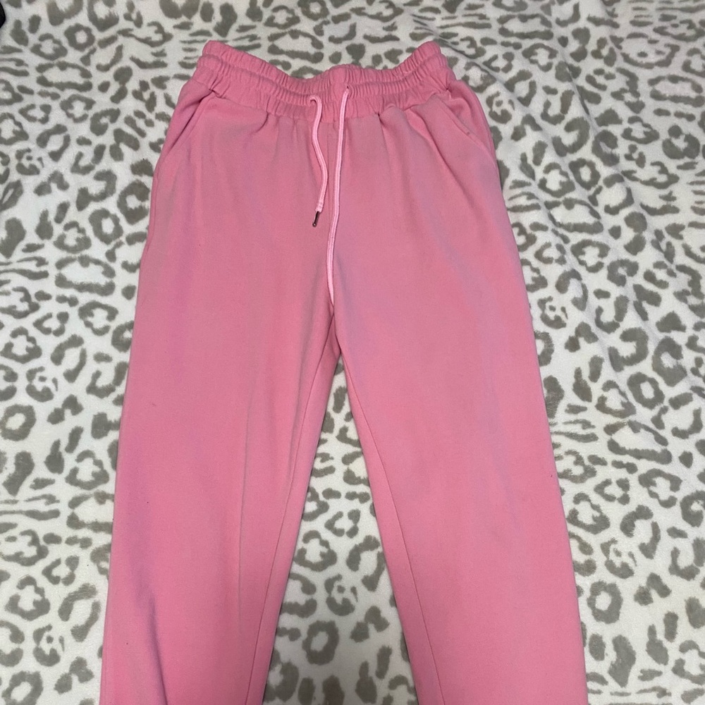 womens pink joggers